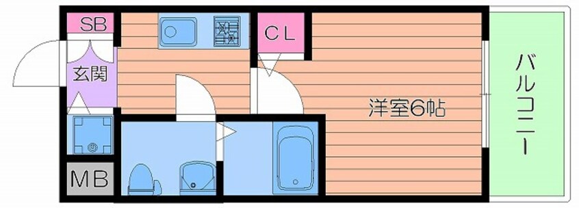 間取図 クレアート大阪トゥールビヨン