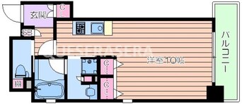 間取図 大阪メトロ堺筋線/北浜駅 徒歩5分 13階 築18年