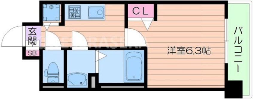 間取図 大阪メトロ御堂筋線/淀屋橋駅 徒歩10分 8階 築10年