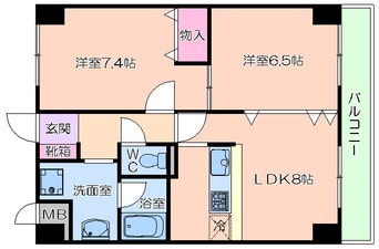 間取図 コンフォール・エスティオ