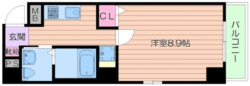 間取図 マティエール東梅田