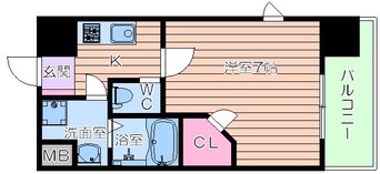 間取図 レークス大阪城ＥＡＳＴ