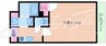 レークス大阪城イースト 1Kの間取り