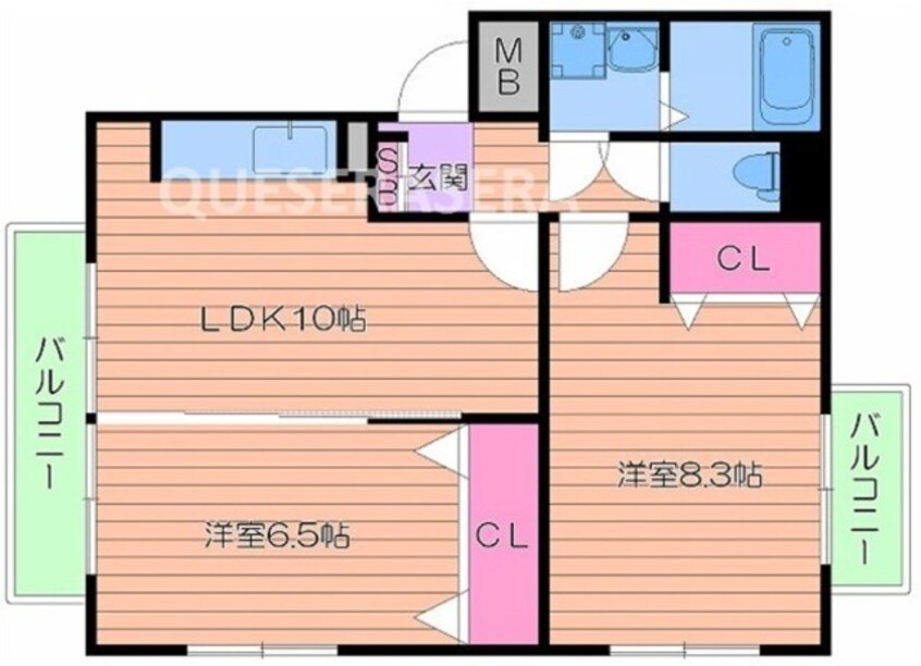 間取図 グレイスコート清水