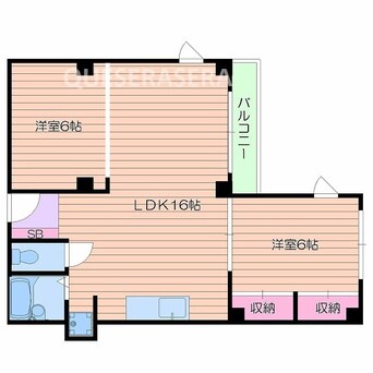 間取図 学研都市線<片町線>・JR東西線/大阪天満宮駅 徒歩3分 5階 築50年