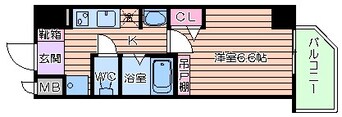 間取図 京阪本線・鴨東線/天満橋駅 徒歩5分 12階 築18年