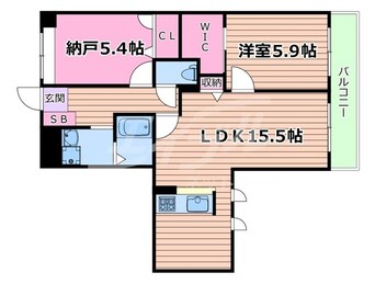 間取図 学研都市線<片町線>・JR東西線/徳庵駅 徒歩9分 3階 築15年