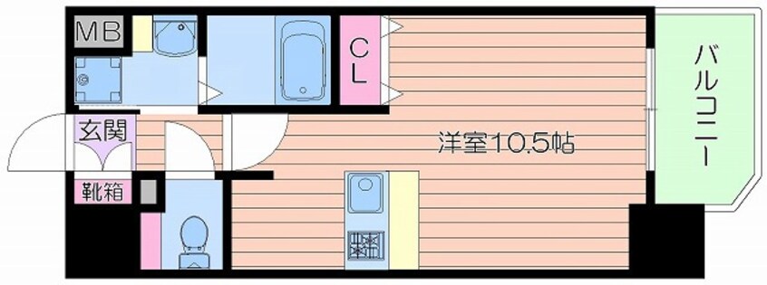 間取図 プレサンス天満橋アンジェ