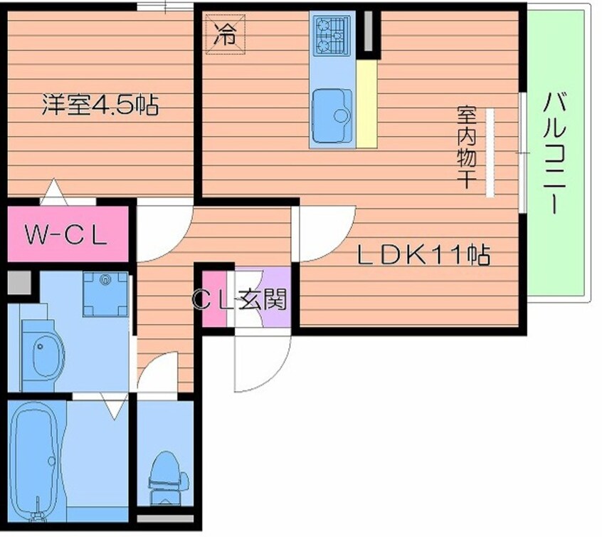 間取図 サニーガーデン鶴見