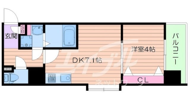 間取り図 W.O.B.KYOBASHI