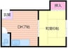 マンションロビンフッド 1DKの間取り