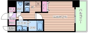 間取図 クレアート大阪ＥＡＳＴ　Ｇ４