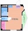 ベルモントマンション 1Rの間取り