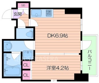間取図 学研都市線<片町線>・JR東西線/大阪天満宮駅 徒歩7分 4階 築12年