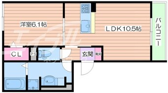間取図 エストドミール東中浜