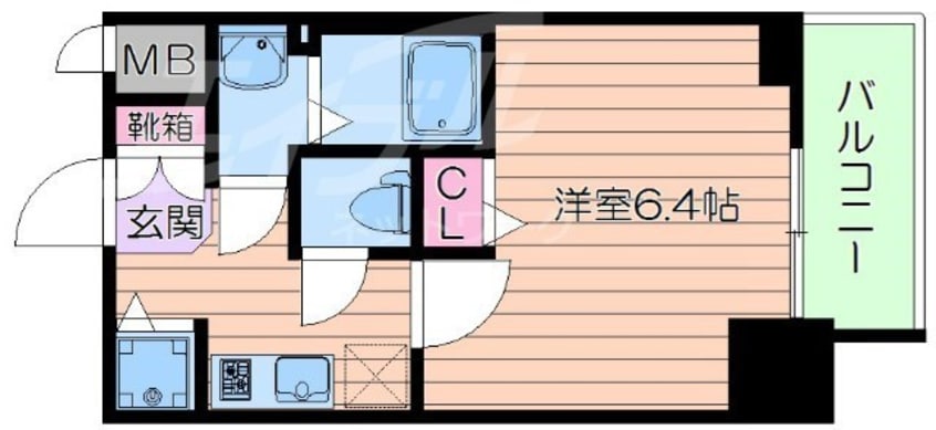 間取図 大阪メトロ谷町線/南森町駅 徒歩5分 9階 築6年