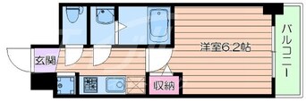 間取図 大阪メトロ堺筋線/扇町駅 徒歩1分 11階 築6年