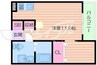 エルデ赤川 1Rの間取り