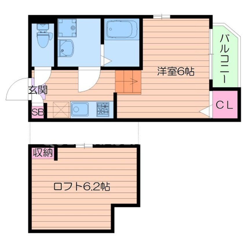 間取図 ｓｔａｇｅ東中浜