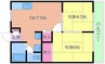 ハイツアゼリア 2DKの間取り
