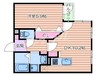 リアライズ鶴見諸口 1LDKの間取り