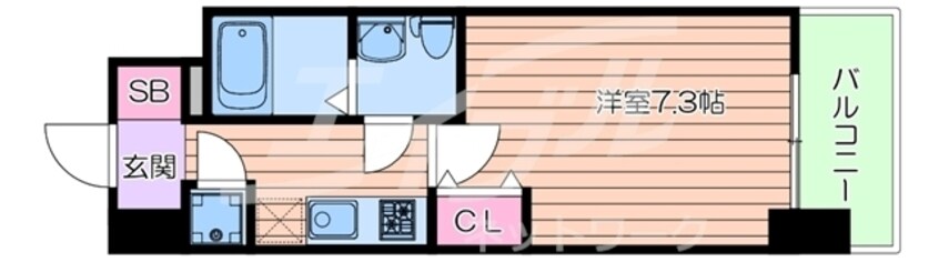 間取図 セレニテ京橋クレア