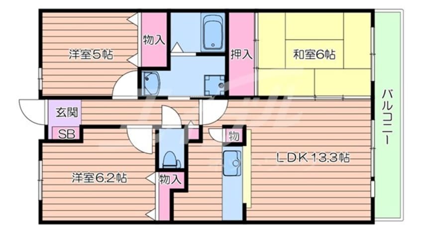 間取図 ヴェルデュール・カー