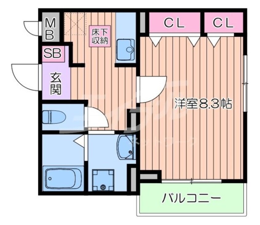 間取図 大阪メトロ谷町線/千林大宮駅 徒歩7分 2階 築3年