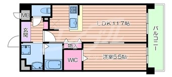 間取図 BALLON D’OR KYOBASHI