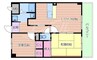 ハシエンダ北野 2LDKの間取り
