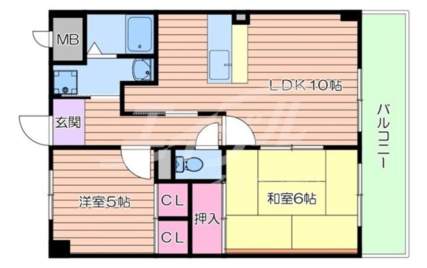 間取図 ハシエンダ北野