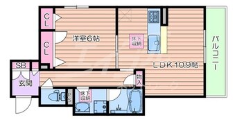 間取図 大阪メトロ谷町線/中崎町駅 徒歩3分 1階 築2年