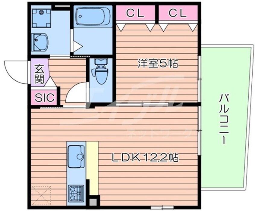 間取図 大阪メトロ今里筋線/鴫野駅 徒歩4分 1階 築4年