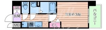 間取図 阪急神戸線/中津駅 徒歩5分 7階 築5年