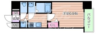 間取図 ゼオン大阪EAST