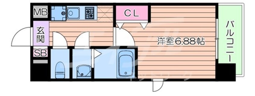 間取図 おおさか東線/ＪＲ野江駅 徒歩2分 2階 築4年