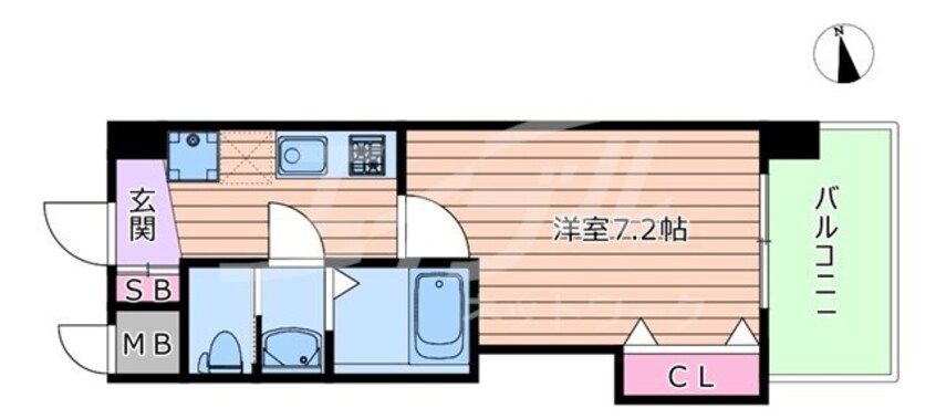 間取図 Luxe鶴見