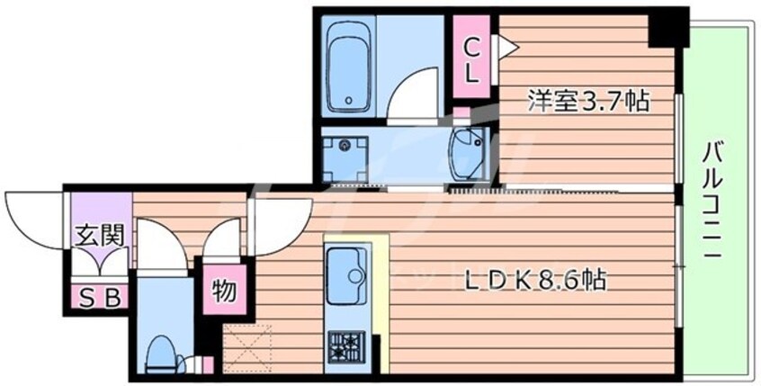 間取図 アーバネックス大阪城北