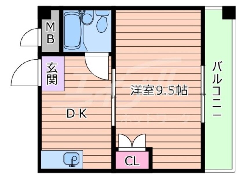 間取図 おおさか東線/城北公園通駅 徒歩17分 4階 築35年