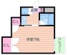 大阪メトロ谷町線/千林大宮駅 徒歩12分 4階 築30年 1Kの間取り