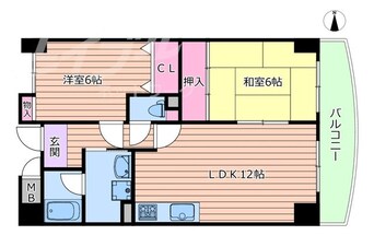 間取図 学研都市線<片町線>・JR東西線/徳庵駅 徒歩7分 3階 築23年