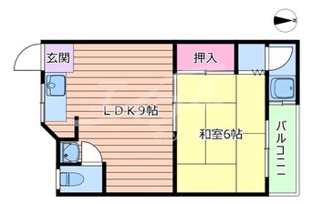 間取図 学研都市線<片町線>・JR東西線/徳庵駅 徒歩10分 4階 築54年