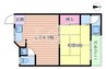 学研都市線<片町線>・JR東西線/徳庵駅 徒歩10分 4階 築54年 1LDKの間取り