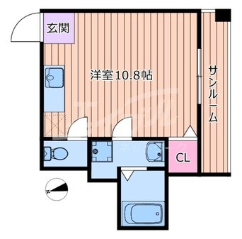 間取図 大阪メトロ今里筋線/清水駅 徒歩6分 3階 築51年