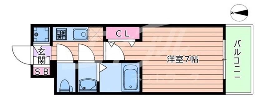 間取図 大阪メトロ谷町線/都島駅 徒歩4分 8階 築3年