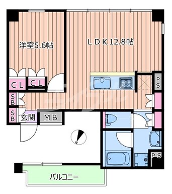 間取図 大阪メトロ長堀鶴見緑地線/大阪ビジネスパーク駅 徒歩6分 4階 築1年