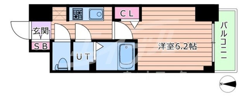 間取図 京阪本線・鴨東線/森小路駅 徒歩9分 10階 築1年