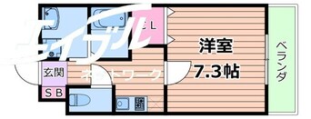 間取図 大阪メトロ中央線/深江橋駅 徒歩5分 5階 築22年