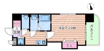 間取図 大阪メトロ今里筋線/清水駅 徒歩5分 8階 築6年