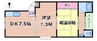 学研都市線<片町線>・JR東西線/徳庵駅 徒歩5分 4階 築48年 2DKの間取り